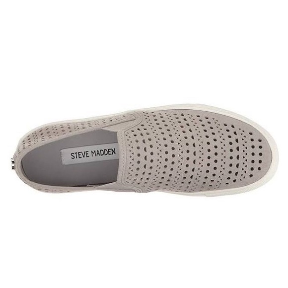 (Sold) Steve Madden Odonna Slip On Sneakers Grey - Picture 3 of 8